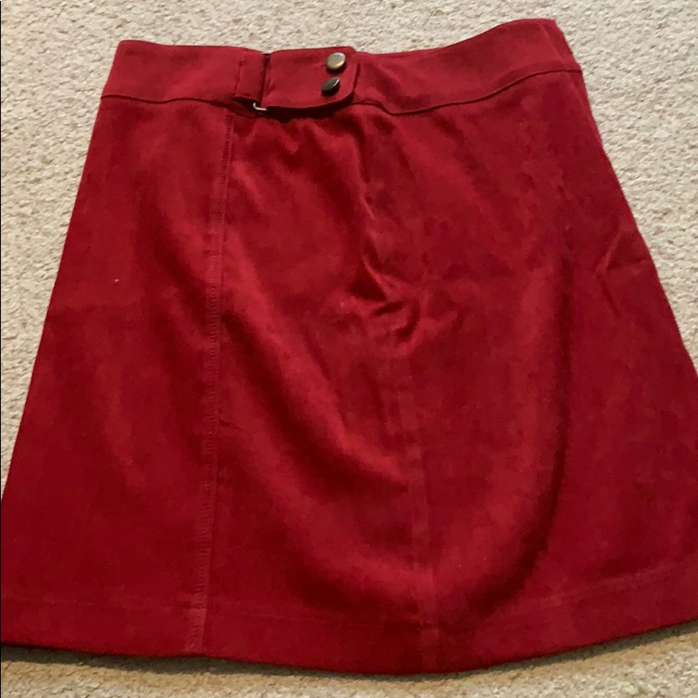 Dark red Le chateau skirt